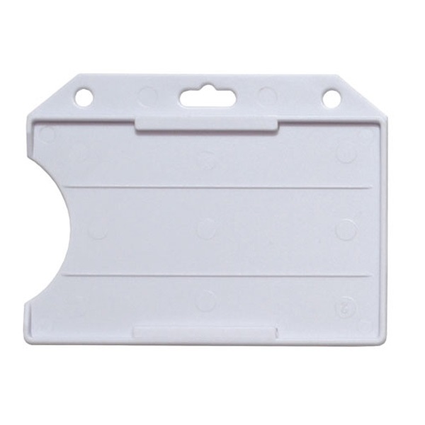 Bilde av Cardholder/carrying badge face open plastic white (horizontal/landscape). 60270111vud (DE,SE,NO,FI,RO,PL)